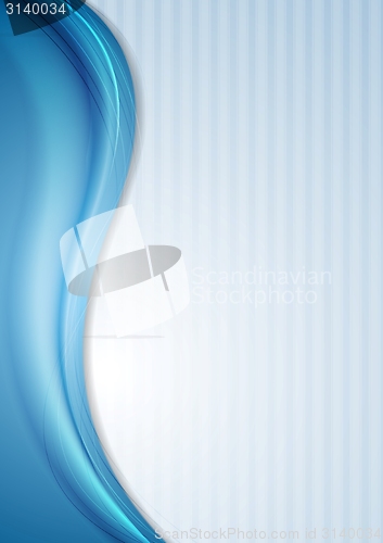 Image of Blue waves and striped background