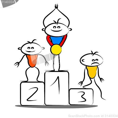 Image of Winning podium