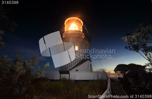 Image of Nightfall at Sugarloaf Point Lighthouse