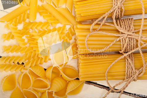 Image of bunch of Italian pasta type