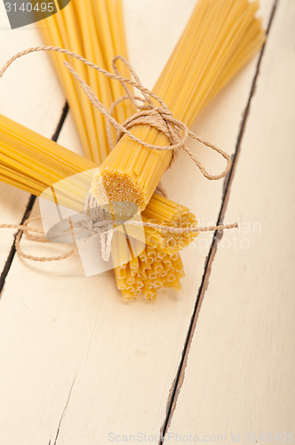 Image of bunch of Italian pasta type