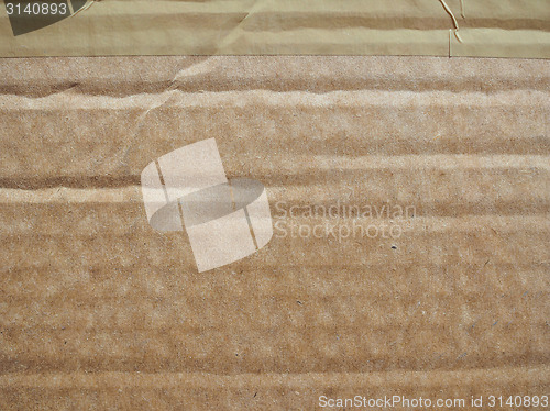 Image of Brown corrugated cardboard background