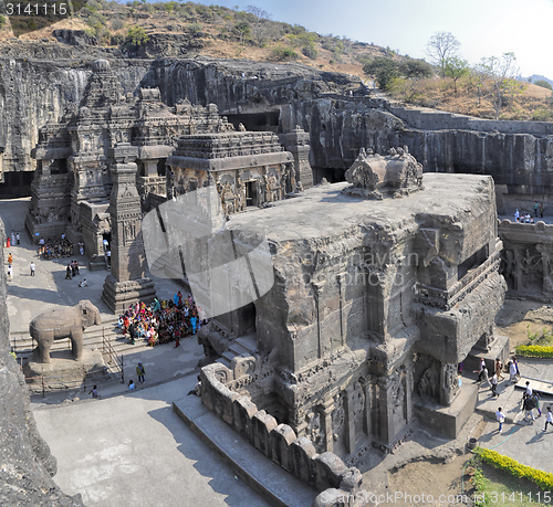 Image of Ellora caves in India