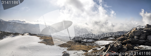 Image of Mountains and clouds in Arunachal Pradesh, India