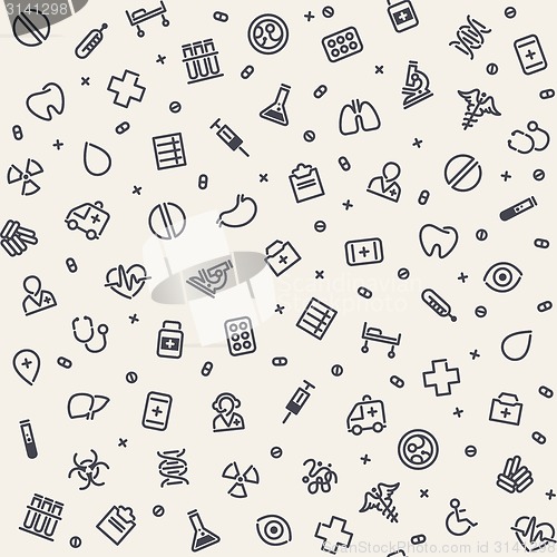 Image of Light Seamless Medical Pattern