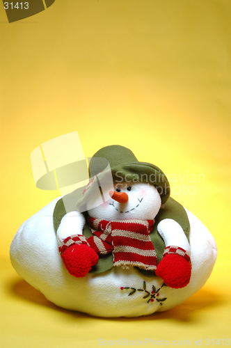 Image of smiling chubby snowman