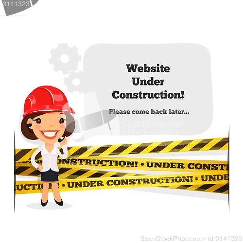 Image of Website Under Construction Message