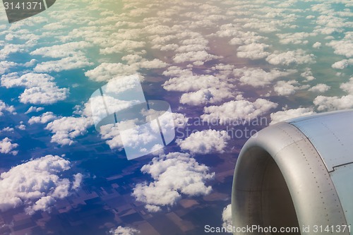 Image of Beautiful cloud sky view 