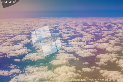 Image of Beautiful cloud sky view 