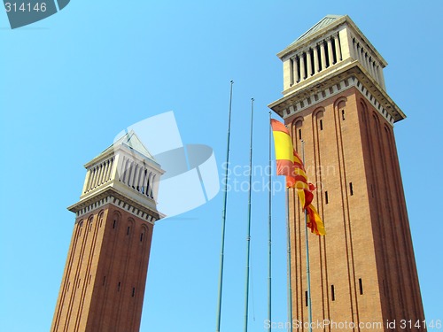 Image of Venetian towers in Barcelona