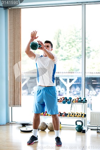 Image of man exercise with weights