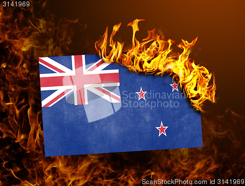 Image of Flag burning - New Zealand