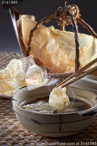 Image of Fish maw soup table set