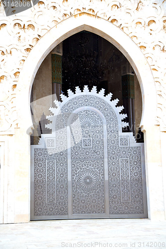 Image of historical in  antique building morocco style africa   