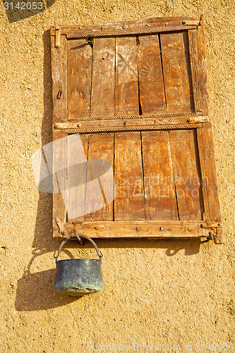 Image of  window in morocco africa   old construction   brick historical
