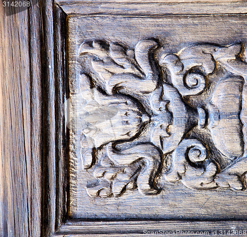 Image of  abstract door wood in the brown spain