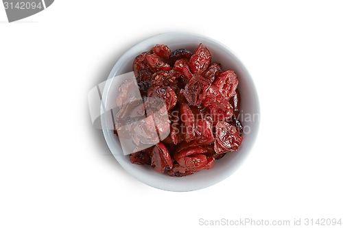 Image of Bowl of cranberry fruit