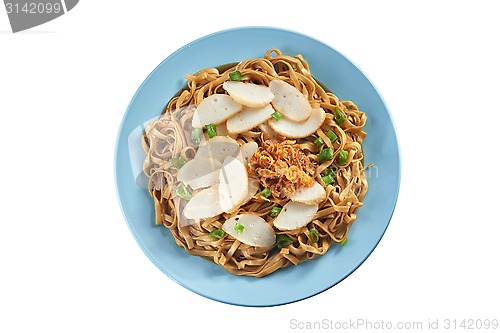 Image of Fried noodle with fish cake 