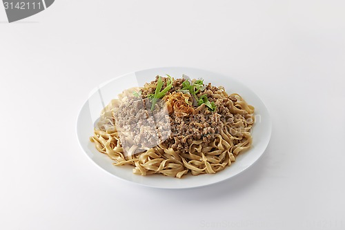 Image of Fried Noodle with minced pork fried 