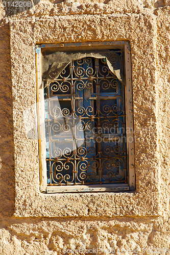 Image of  window in morocco africa and old construction wal  historical