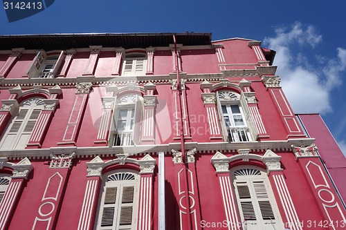 Image of Traditional building in Chinatown of Singapore