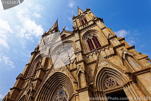 Image of Shishi Sacred Heart Cathedral in Guangzhou China.