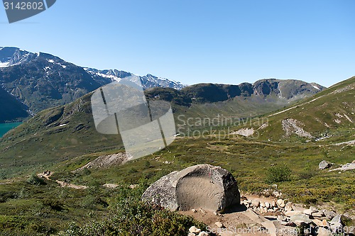 Image of Besseggen Ridge in Jotunheimen National Park, Norway