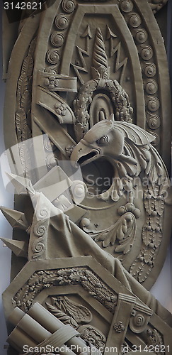 Image of eagle military bas Relief