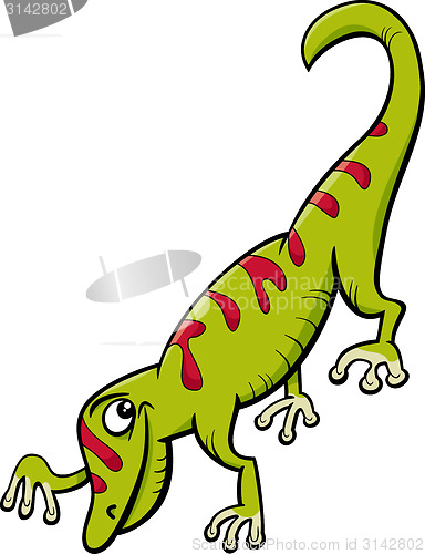 Image of gecko reptile cartoon illustration