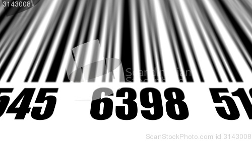 Image of Closeup of scanning barcode. 