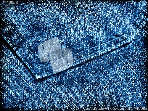 Image of Blue jeans grunge texture