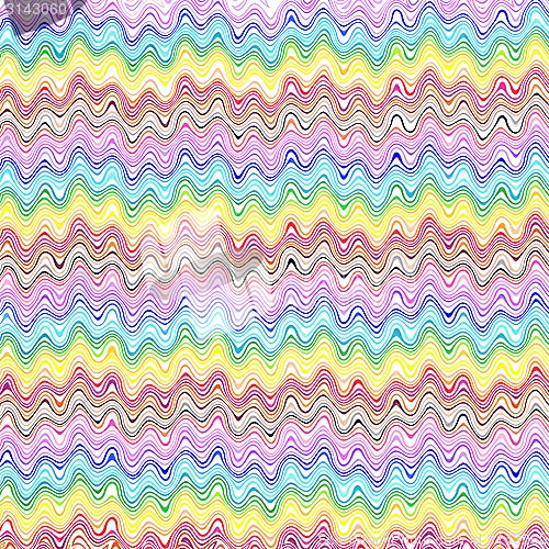 Image of Bright color wavy lines pattern