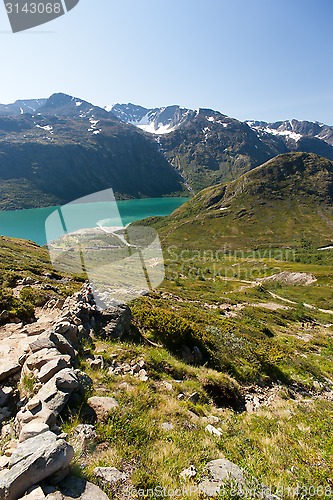 Image of Besseggen Ridge in Jotunheimen National Park, Norway