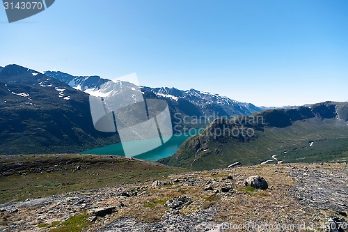 Image of Besseggen Ridge in Jotunheimen National Park, Norway