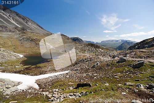 Image of Besseggen Ridge in Jotunheimen National Park, Norway