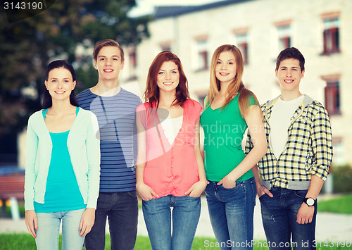 Image of group of smiling students standing