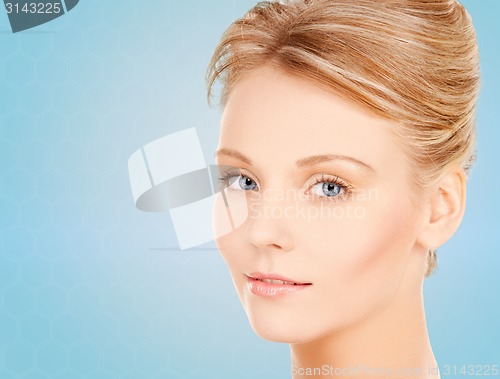 Image of face of beautiful young woman