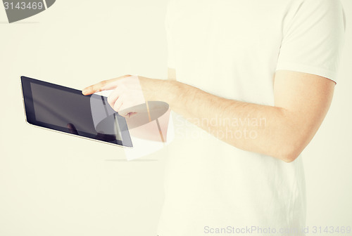 Image of man with tablet pc