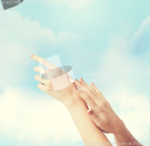 Image of female soft skin hands