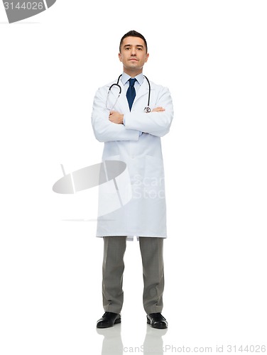 Image of male doctor in white coat