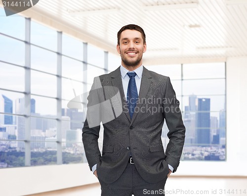 Image of happy young businessman