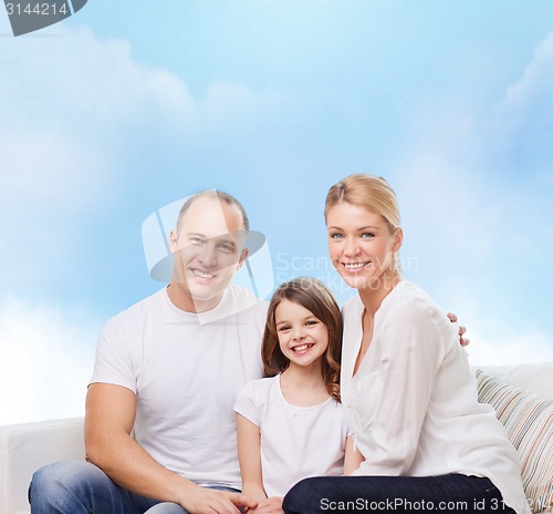 Image of happy family at home