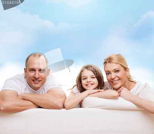 Image of happy family at home