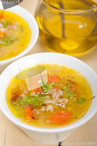 Image of Syrian barley broth soup Aleppo style