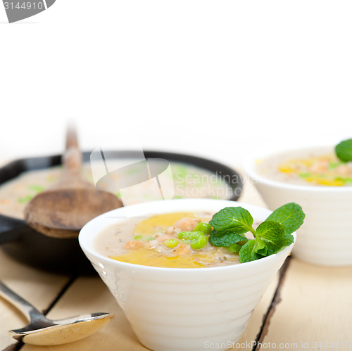 Image of Hearty Middle Eastern Chickpea and Barley Soup