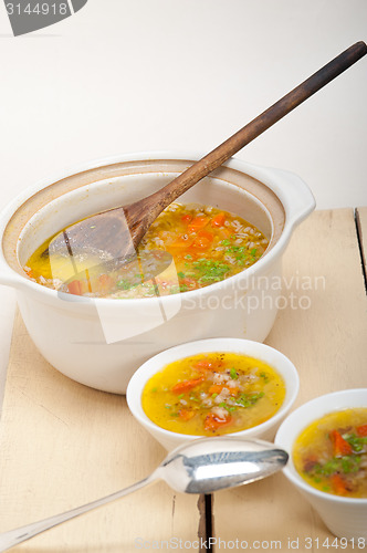 Image of Syrian barley broth soup Aleppo style