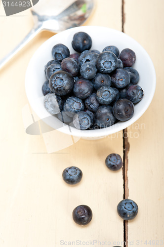 Image of fresh blueberry bowl