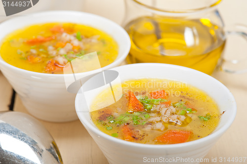 Image of Syrian barley broth soup Aleppo style