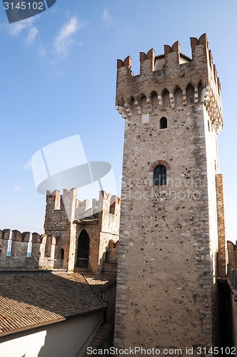 Image of Tower of Sirmione Citadel, Garda lake