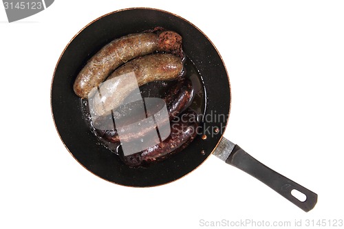 Image of black and white pudding as czech typical food 